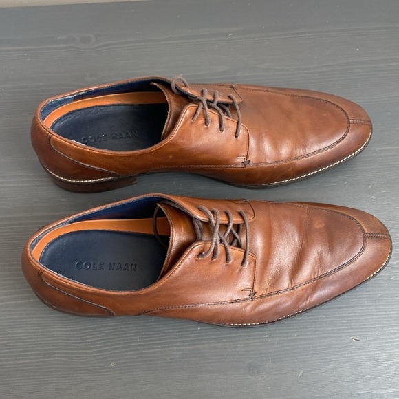 Cole Haan Lenox Hill Split Toe Leather Men’s Oxfords - Picture 5 of 11